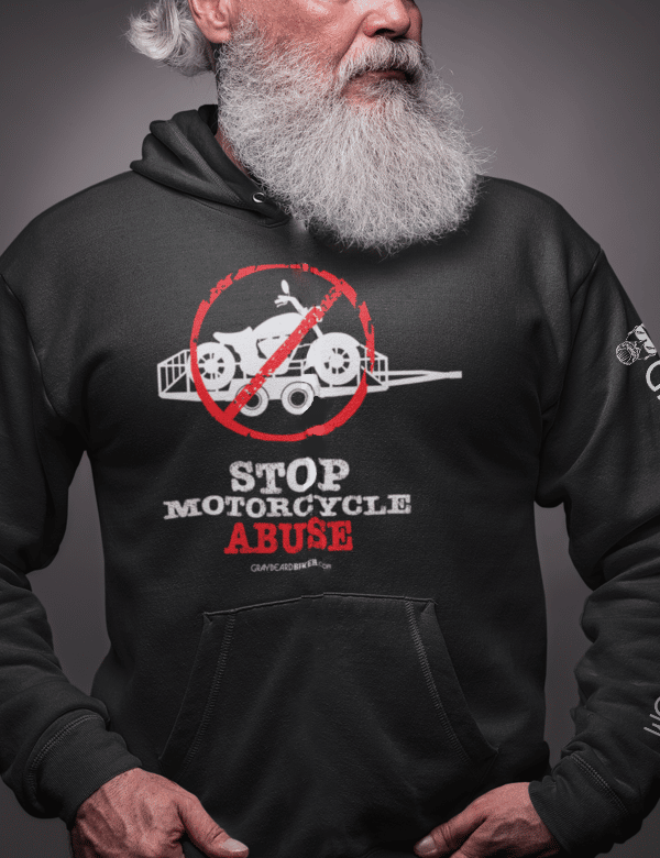 Stop Motorcycle Abuse Hoodie - Image 4