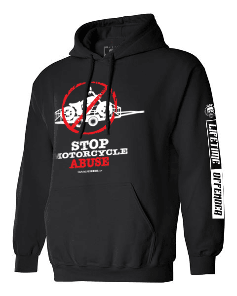 Stop Motorcycle Abuse Hoodie - Image 2