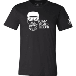 Gray Beard Biker Logo Tee
