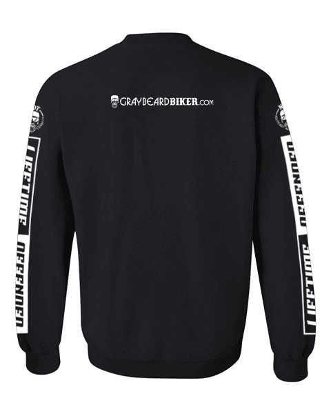 Gray Beard Biker Logo Sweatshirt - Image 3
