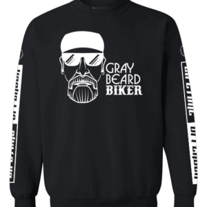 Gray Beard Biker Logo Sweatshirt
