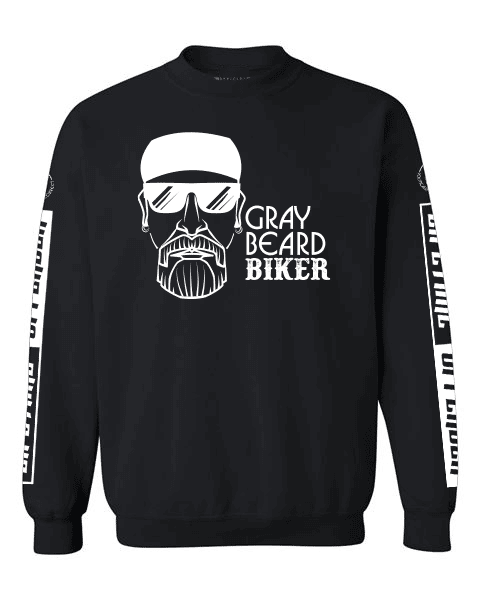 Gray Beard Biker Logo Sweatshirt