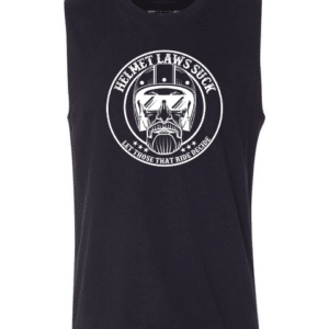 Helmet Laws Suck Muscle Tee