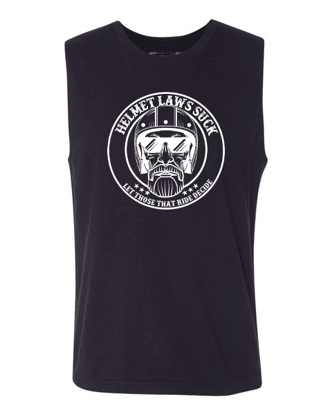 Helmet Laws Suck Muscle Tee