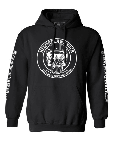 Helmet Laws Suck Hoodie