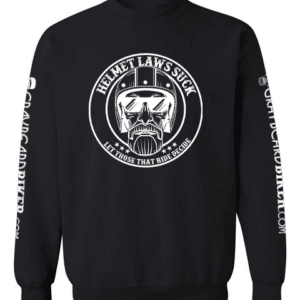 Helmet Laws Suck Sweatshirt