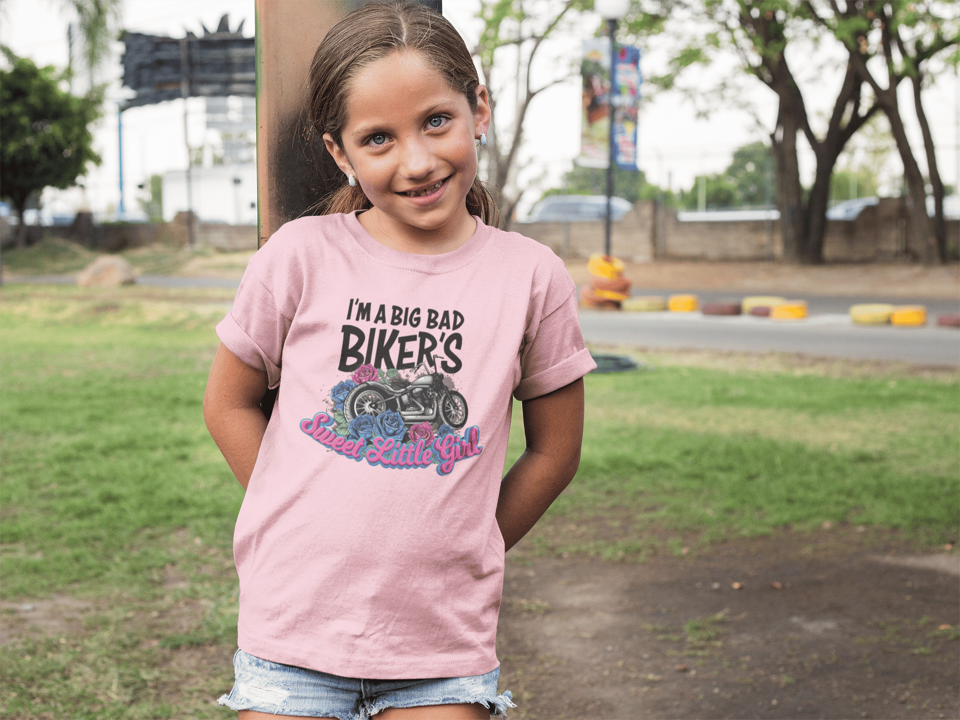 Biker Daughter Tee (kid) - Image 2