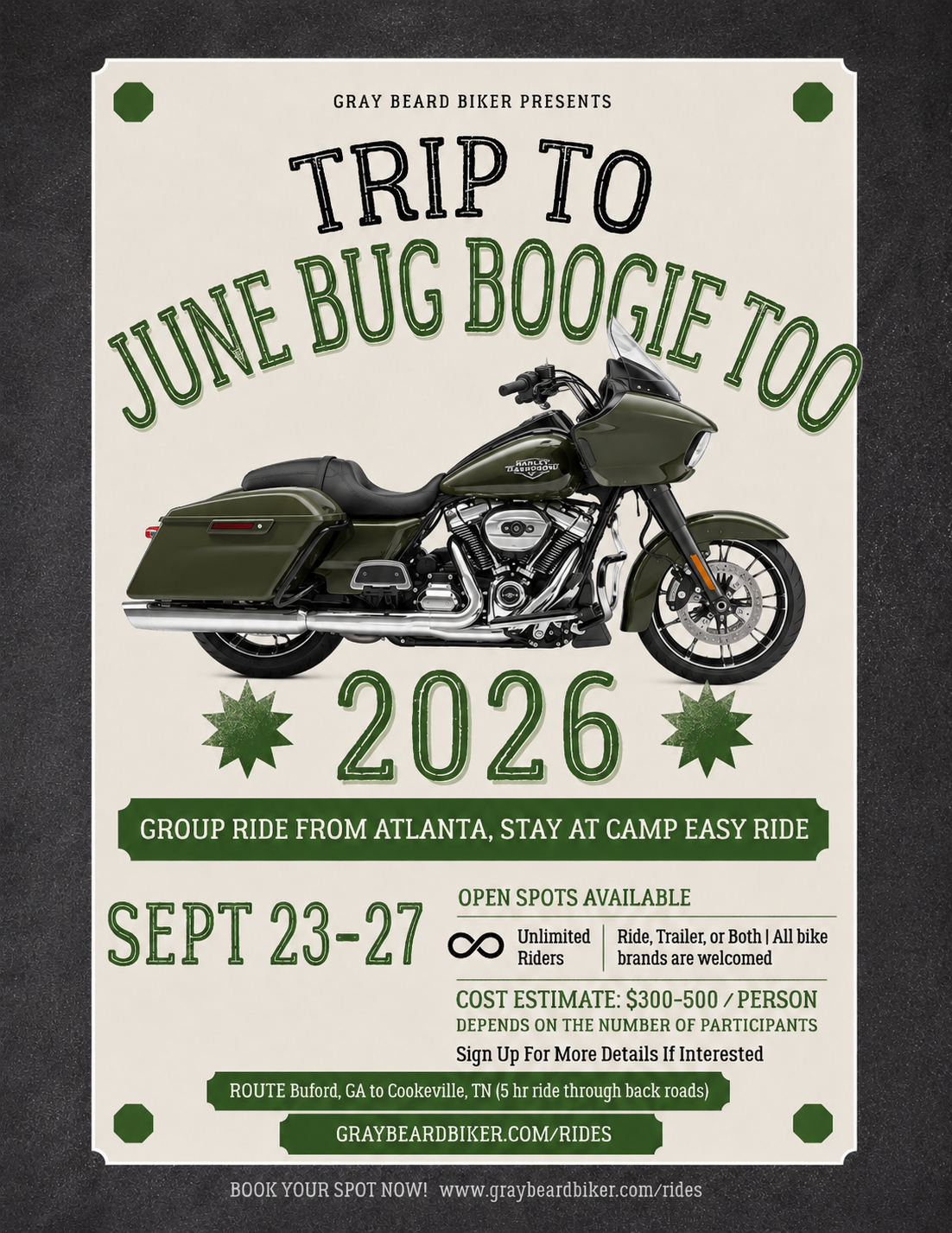 Junebug Boogie Too flyer