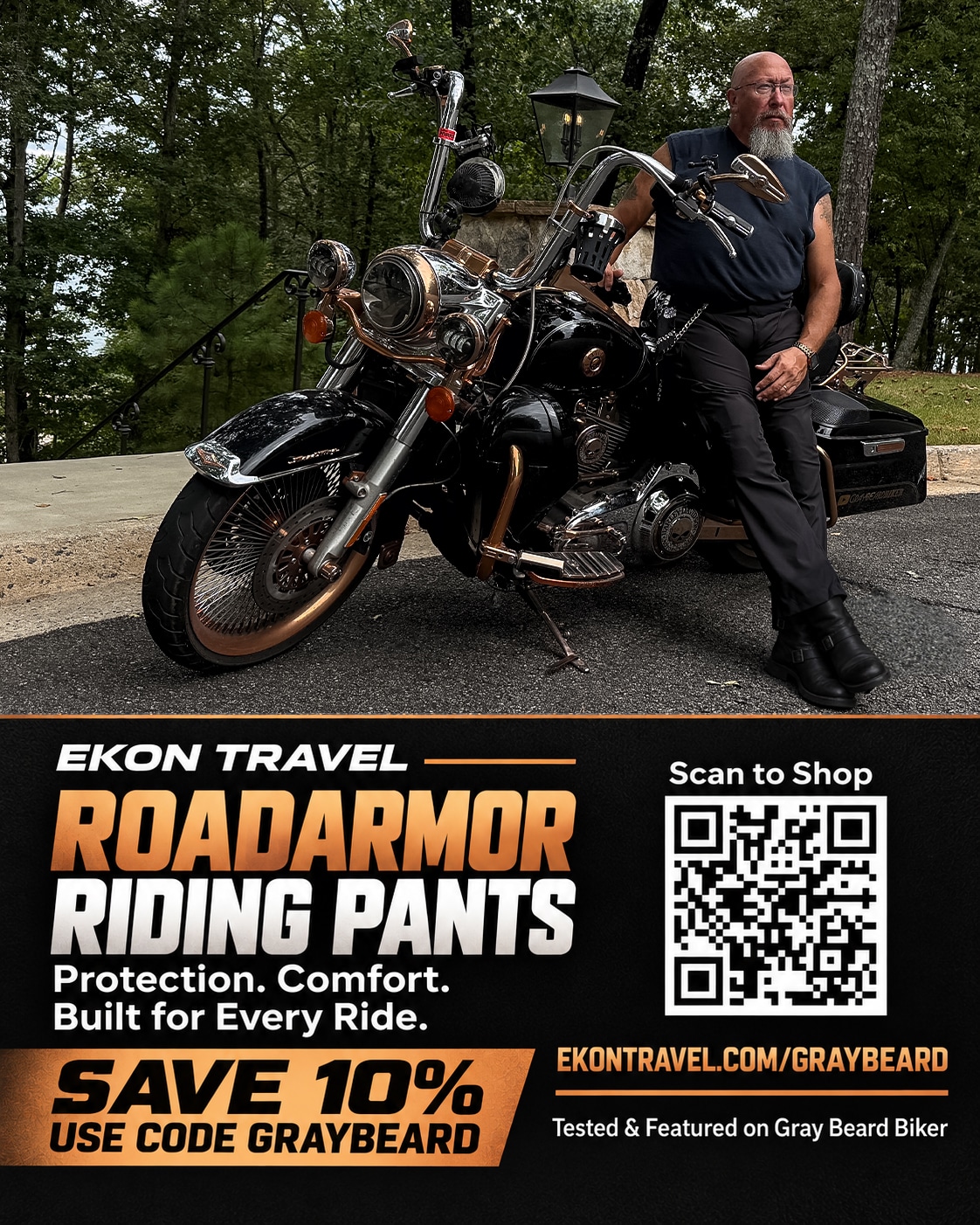 Ekon Travel Roadarmor Riding Pants - save 10% with code Graybeard